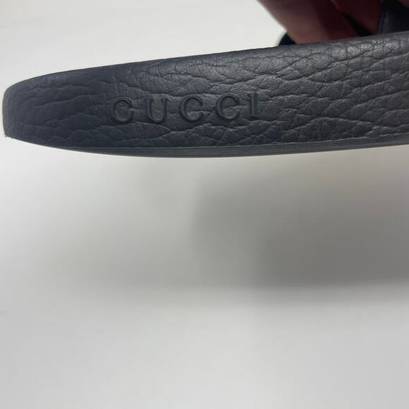 Gucci GG Blooms Supreme Floral Slide Slip On Rubber Sandals Flats EU 42 - Picture 8 of 11